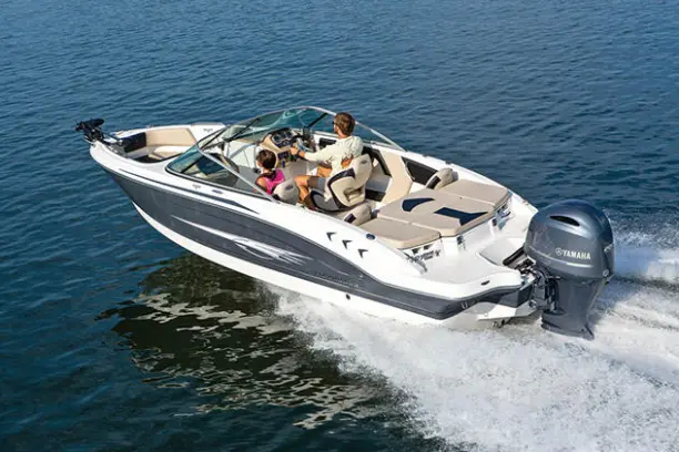 a small boat in a body of water