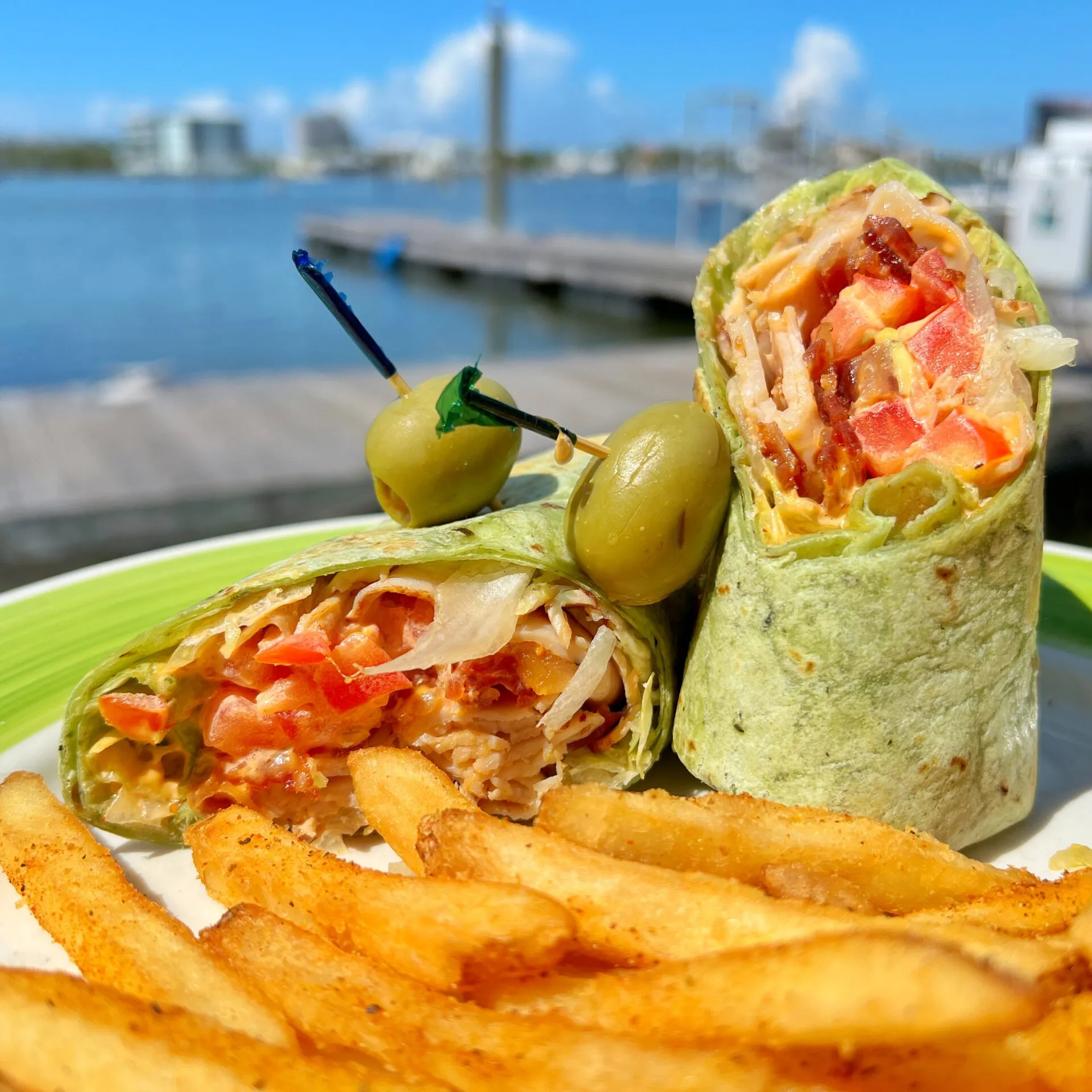 a close up of a plate of food